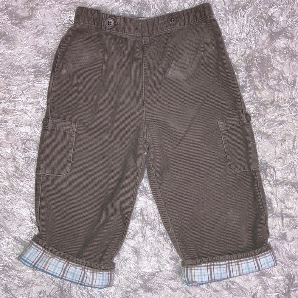5/$20 Janie and jack layette 6/12m brown roll cuff cordoroy pants